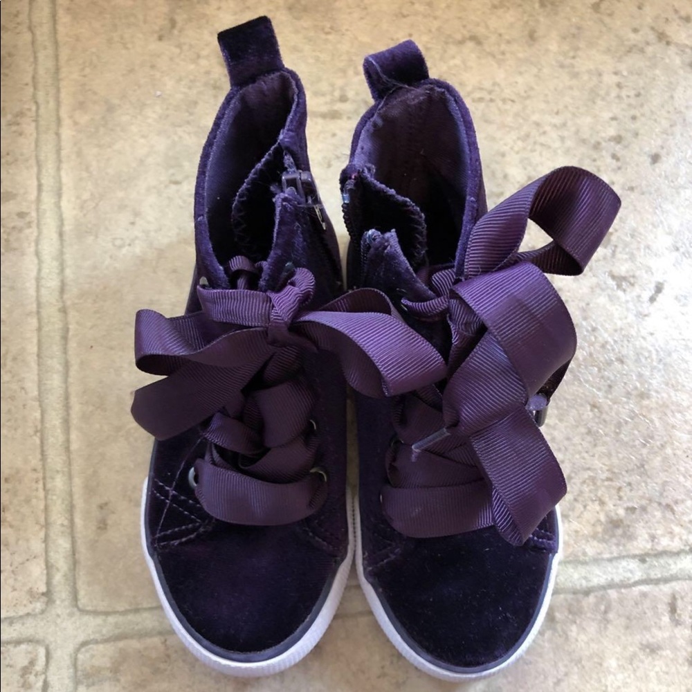 SOLD Cat & Jack Velvet High Tops